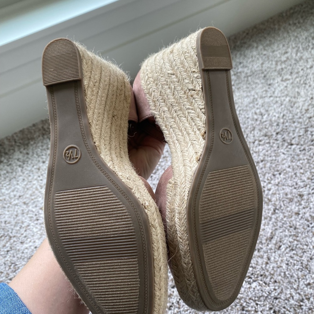 Pink Espadrille heels with Jute Soles - Picture 7 of 7